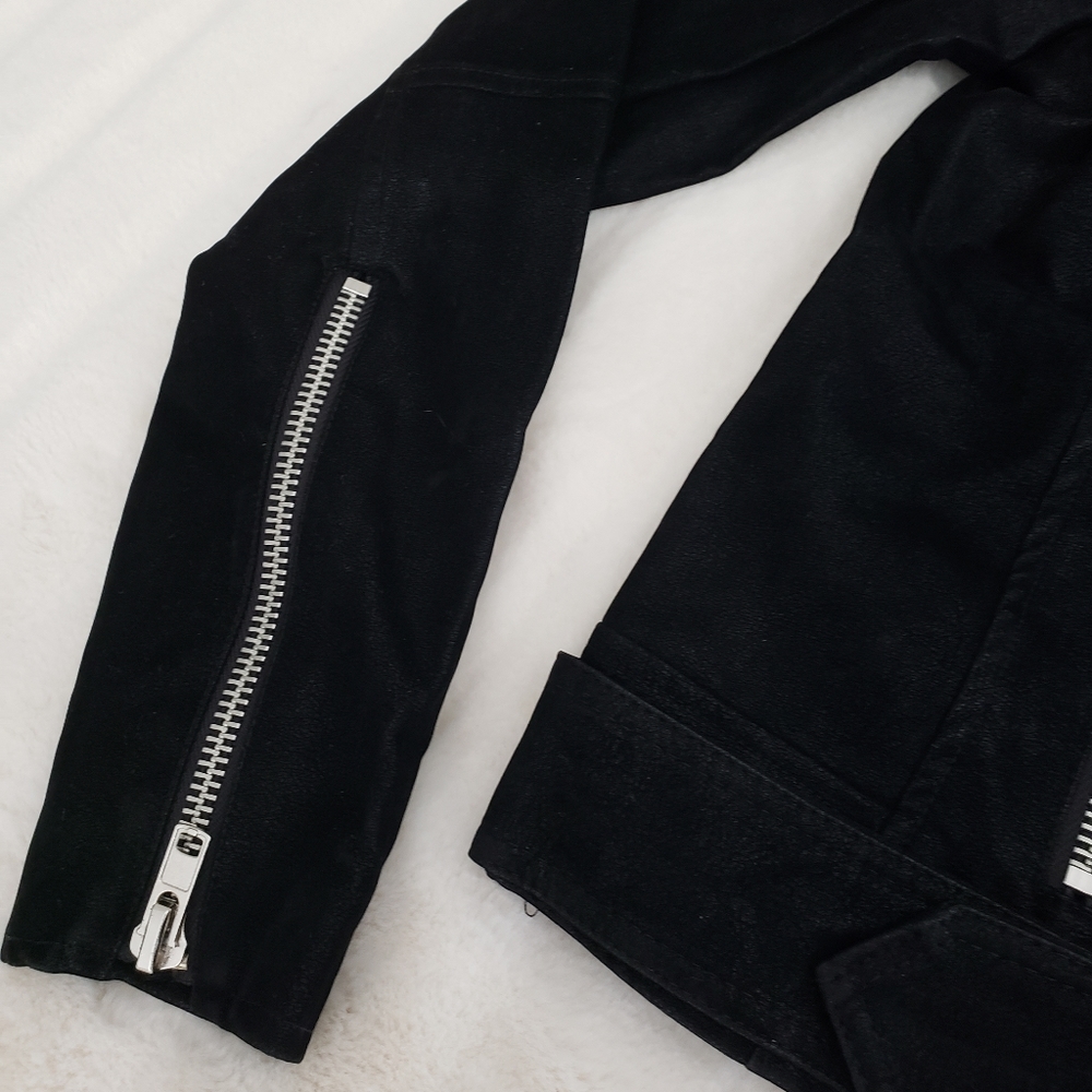 (SOLD) Suede Biker Jacket - Picture 6 of 6